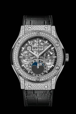 Aerofusion Moonphase Titanium Pavé 42MM