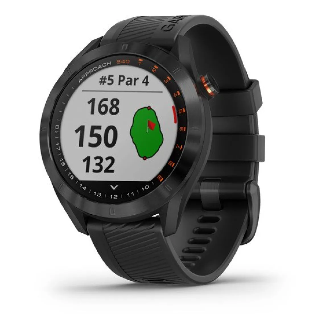 Approach® S40 - Black Stainless Steel with Black Band