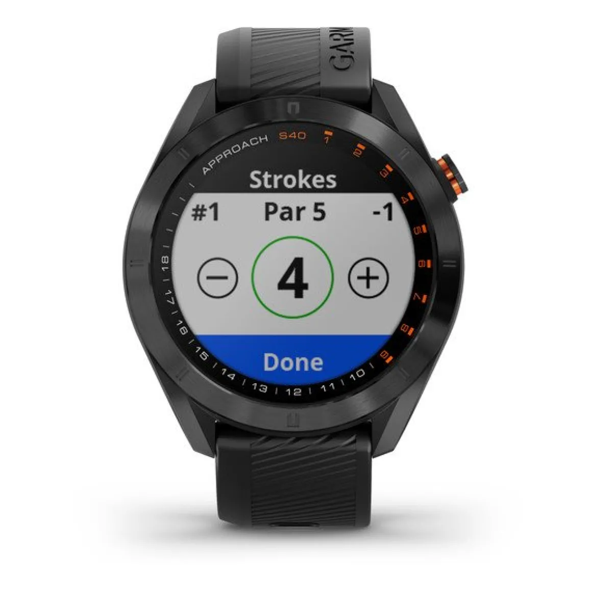 Approach® S40 - Black Stainless Steel with Black Band