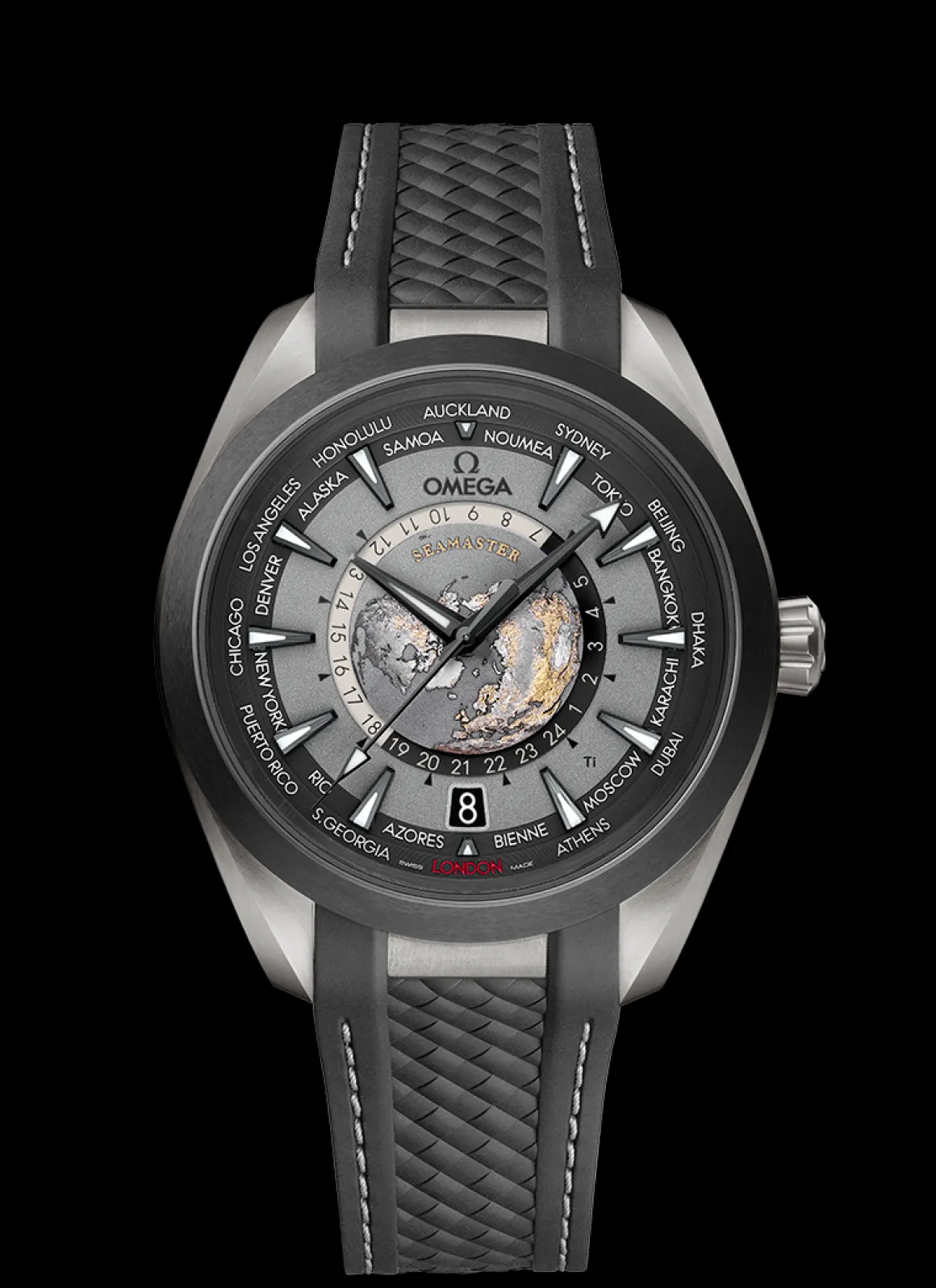 Aqua Terra 150m co‑axial master chronometer GMT worldtimer 43 mm