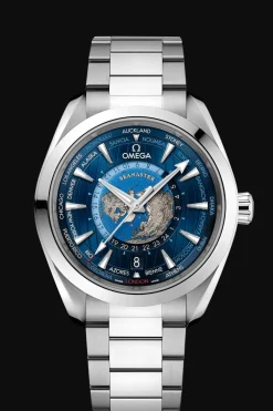 Aqua Terra 150M Co‑Axial Master Chronometer GMT Worldtimer 43 mm