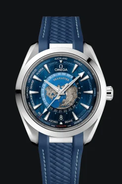 Aqua Terra 150M Co‑Axial Master Chronometer GMT Worldtimer 43 mm