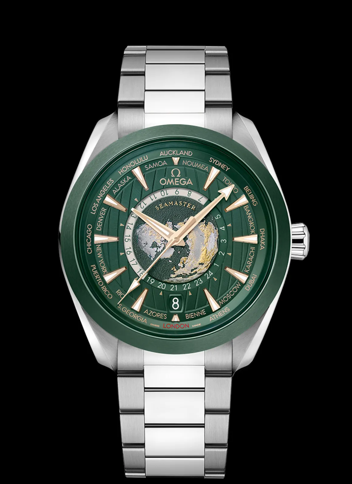Aqua Terra 150m co‑axial master chronometer GMT worldtimer 43 mm