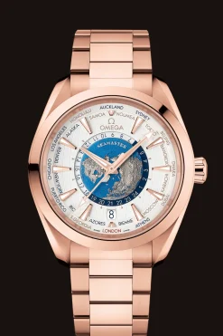 Aqua Terra 150M Co‑Axial Master Chronometer GMT Worldtimer 43 mm
