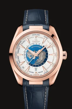Aqua Terra 150M Co‑Axial Master Chronometer GMT Worldtimer 43 mm