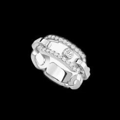 Bague Diamant Or blanc Move Link