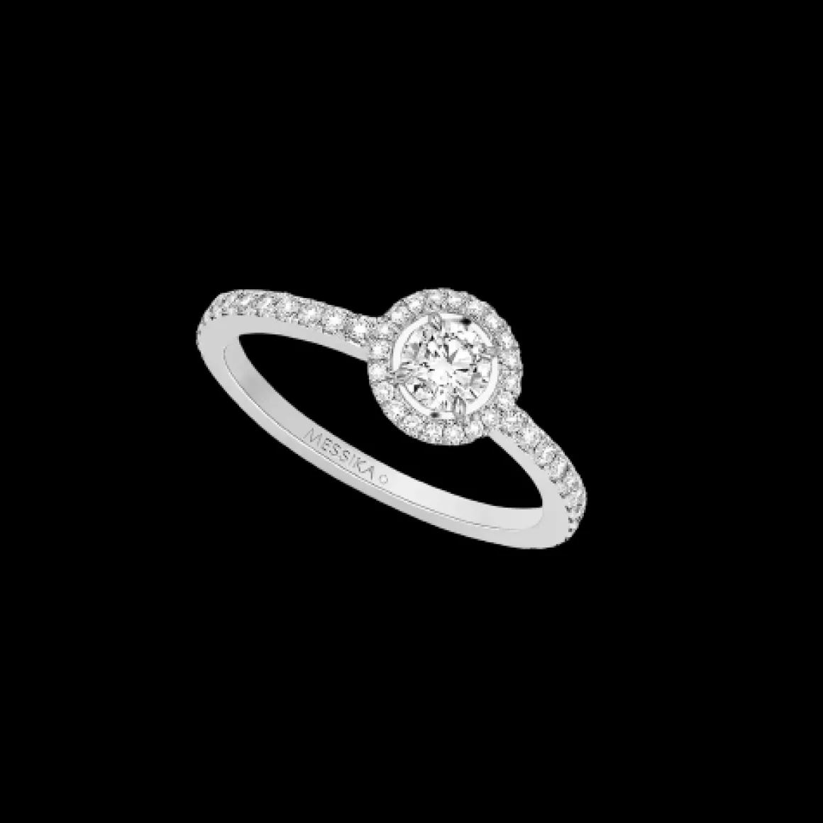 BAGUE DIAMANT OR BLANC SOLITAIRE M-LOVE BRILLANT
