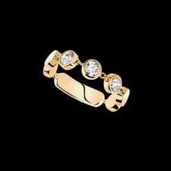 BAGUE DIAMANT OR jaune D-VIBES MM