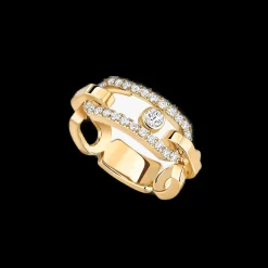 Bague Diamant Or jaune Move Link
