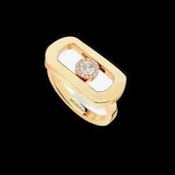 BAGUE DIAMANT OR JAUNE SO MOVE
