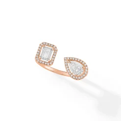 Bague Diamant Or Rose