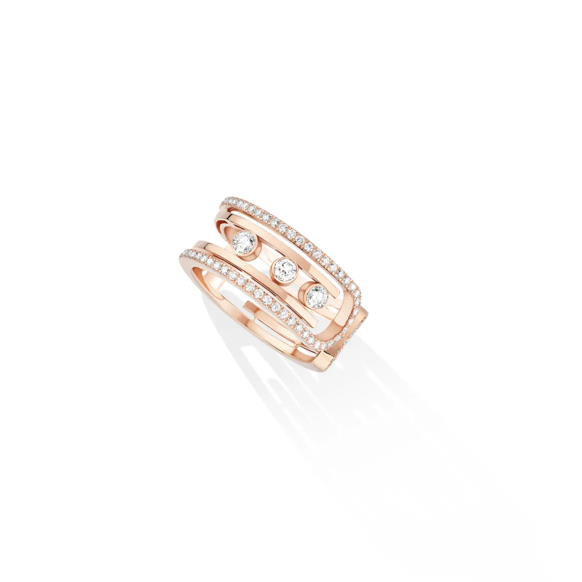 Bague Diamant Or Rose