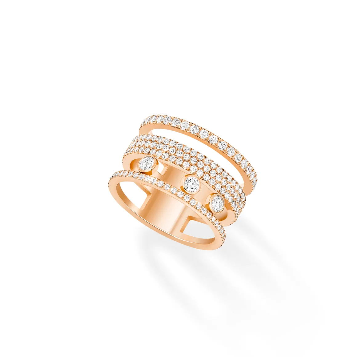 Bague Diamant Or Rose