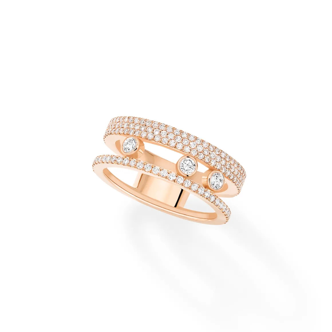 Bague Diamant Or Rose