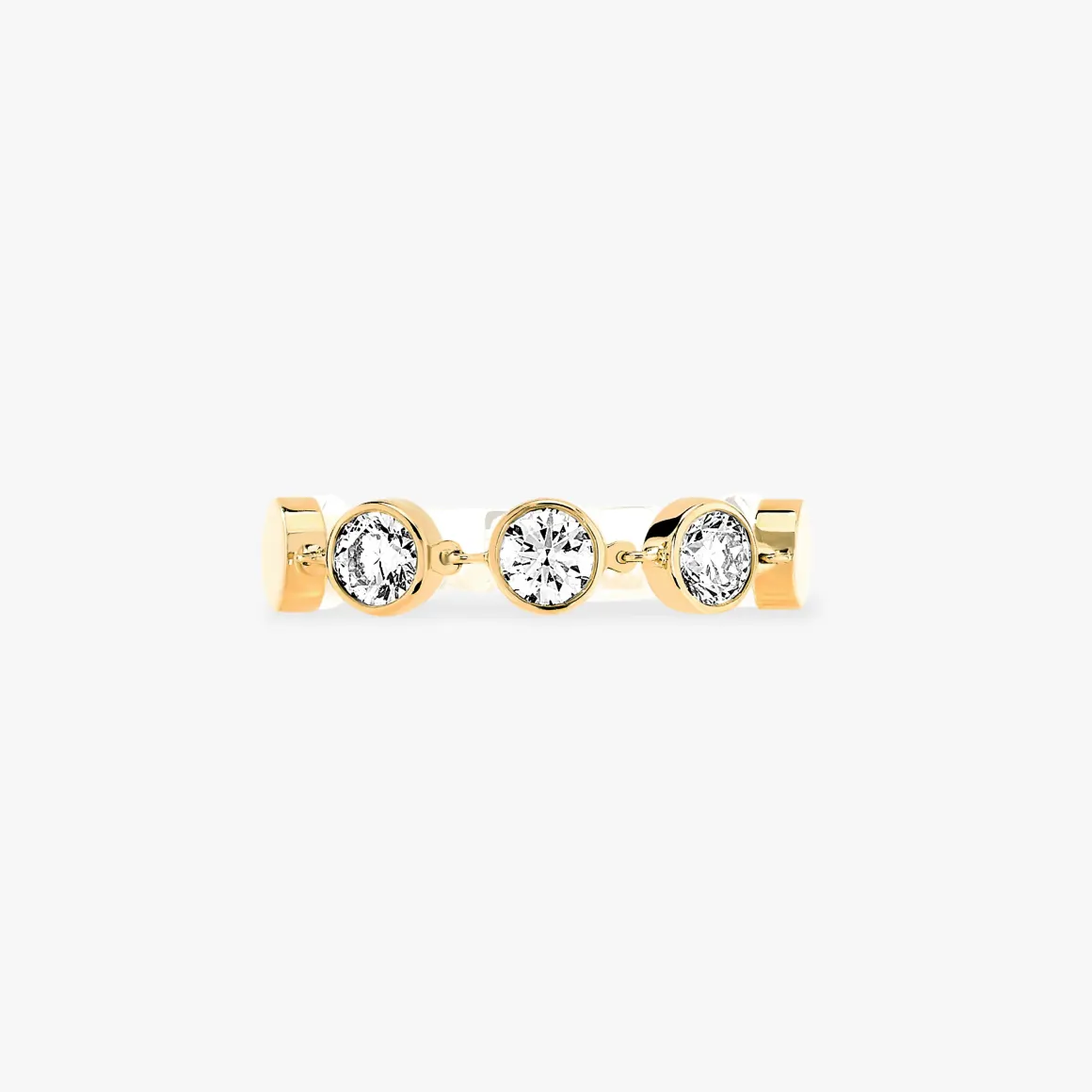 BAGUE DIAMANT OR rose D-VIBES MM