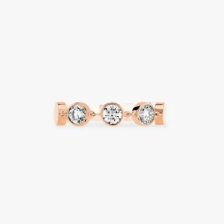 BAGUE DIAMANT OR rose D-VIBES MM