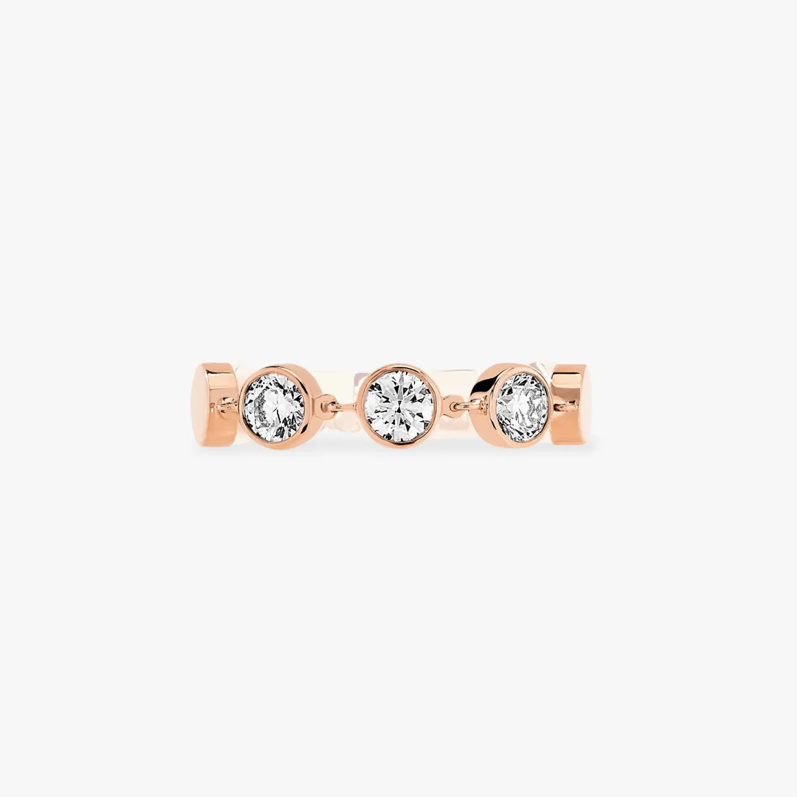BAGUE DIAMANT OR rose D-VIBES MM