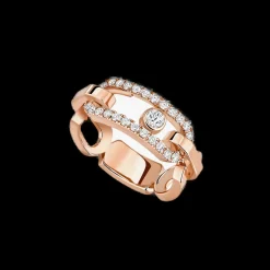Bague Diamant Or rose Move Link