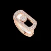 Bague diamant Or rose so move pavée