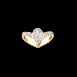 Bague Femme Or Jaune Diamant Fiery 0,10ct