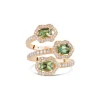 Bague Fleurettes Saphirs Verts
