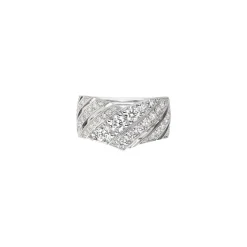 Bague Joséphine Aigrette Or blanc, diamants 085396