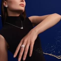 Bague Joséphine Aigrette Or blanc, diamants 085396