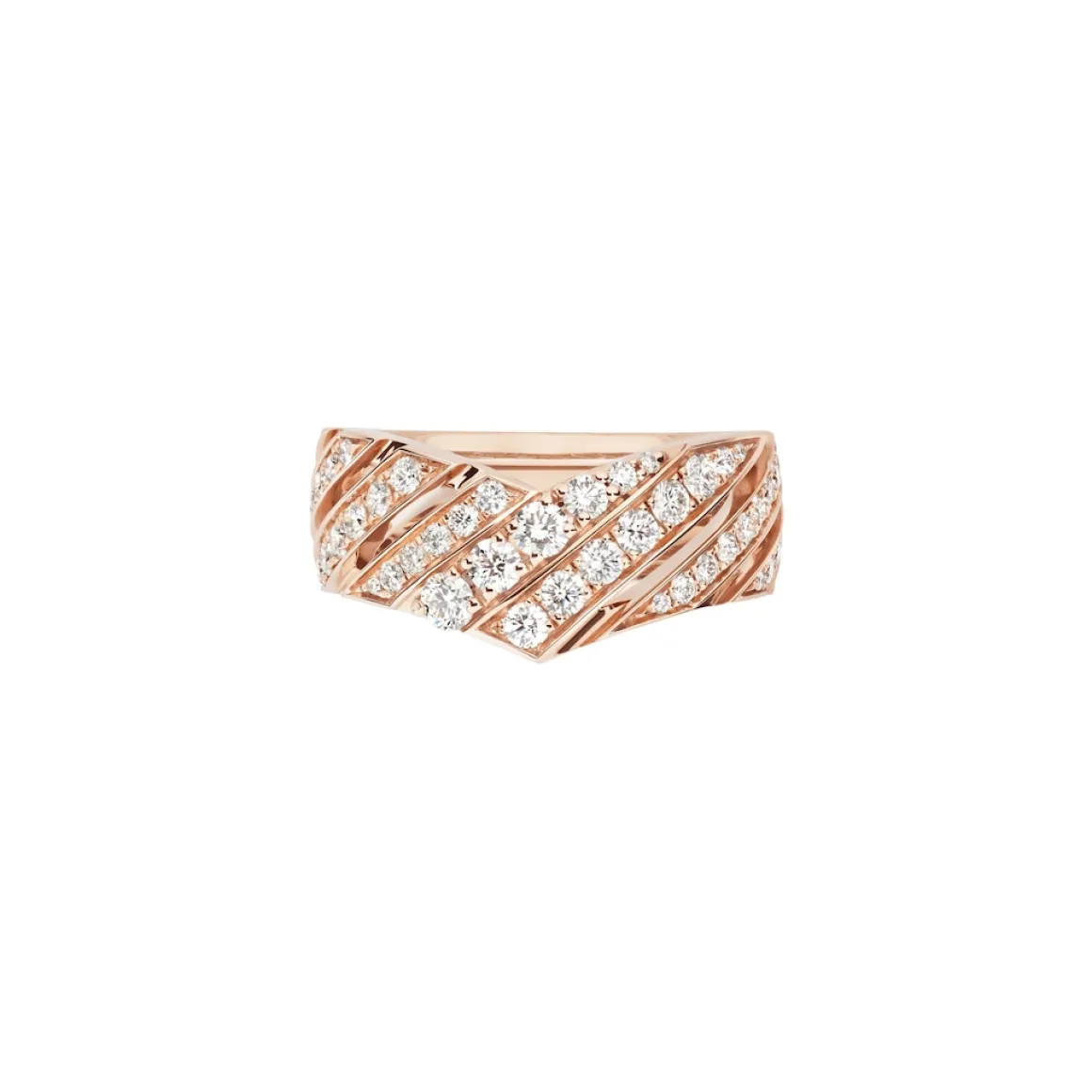 Bague Joséphine Aigrette Or rose, diamants 085357