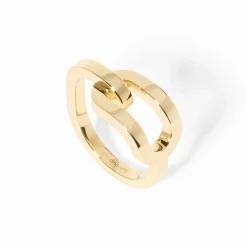 Bague Maillon grand modèle or jaune