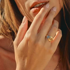 Bague Menottes dinh van R10 or jaune