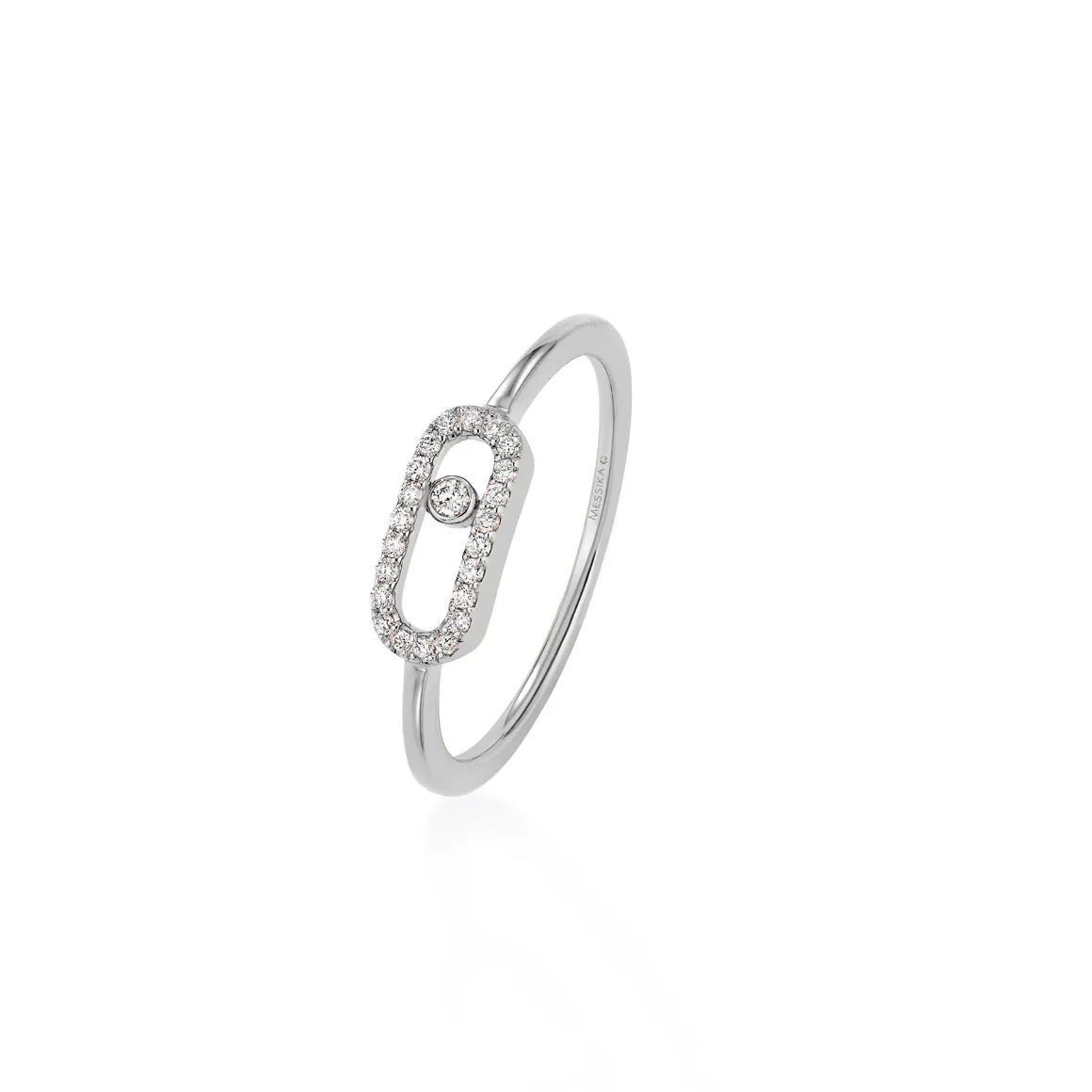 Bague Move Uno or blanc