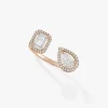 Bague My Twin Toi & Moi 0,25ct x2 Diamant Or Rose