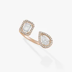 Bague My Twin Toi & Moi 0,25ct x2 Diamant Or Rose