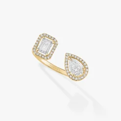 Bague My Twin Toi & Moi 0,25ct x2 Diamant Or Jaune