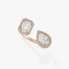 Bague My Twin Toi & Moi 0,60ct x2 Diamant Or Rose