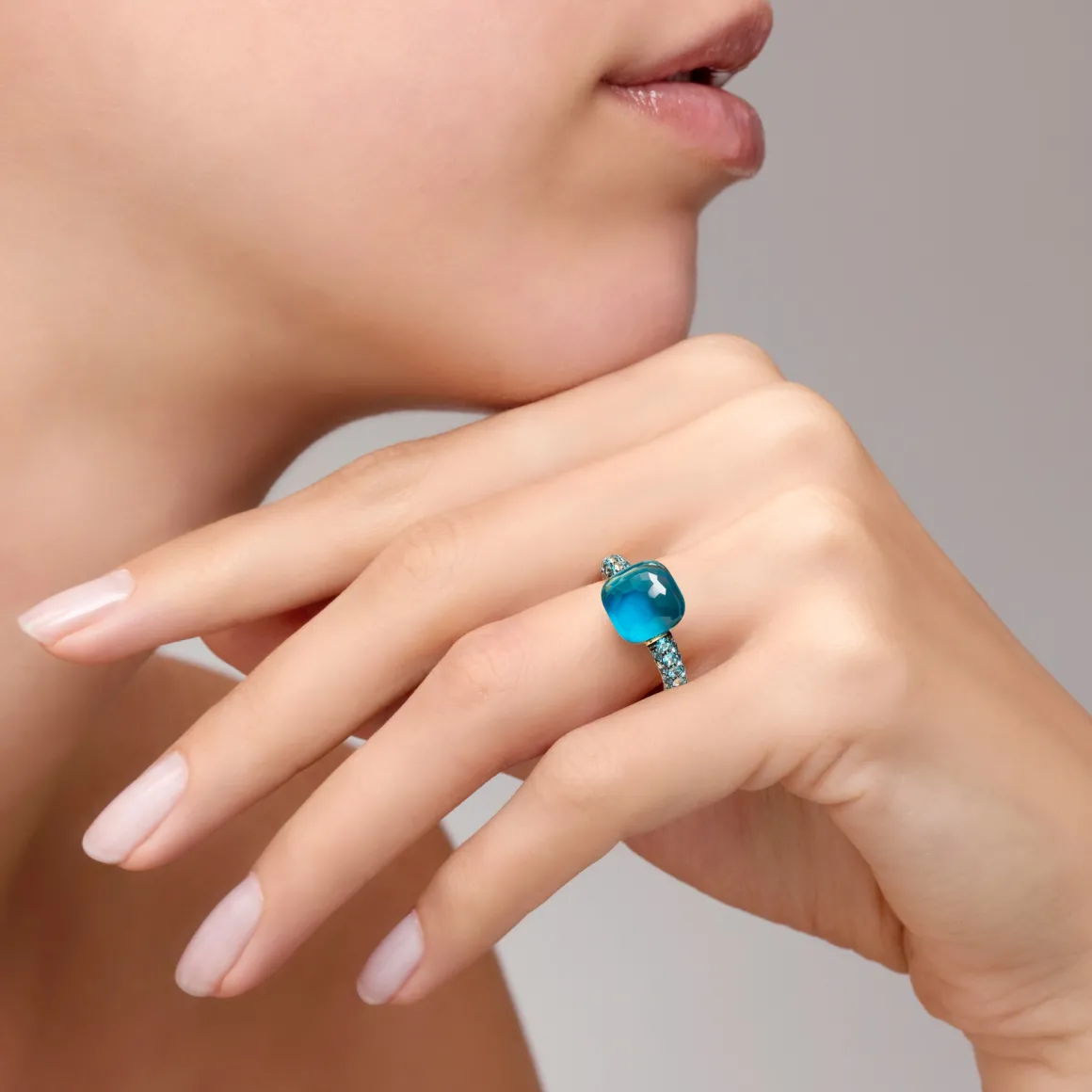 Bague Nudo Deep Blue