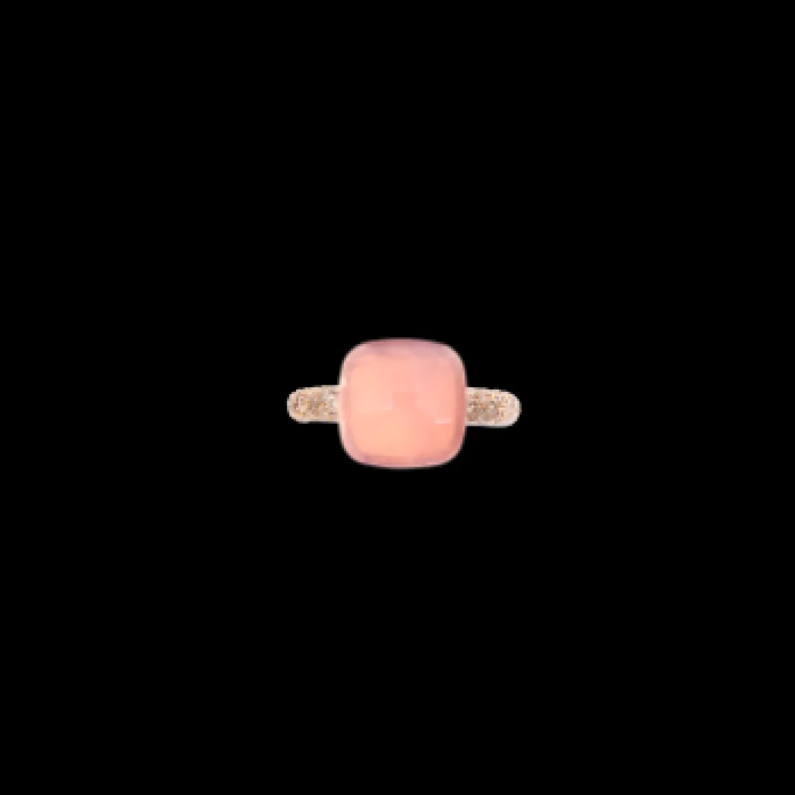 Bague Nudo Quarzo Rosa Maxi