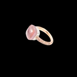 Bague Nudo Quarzo Rosa Maxi