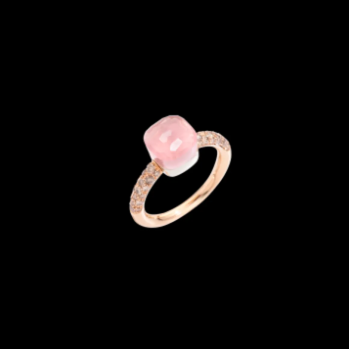 Bague Nudo Quarzo Rosa Petit