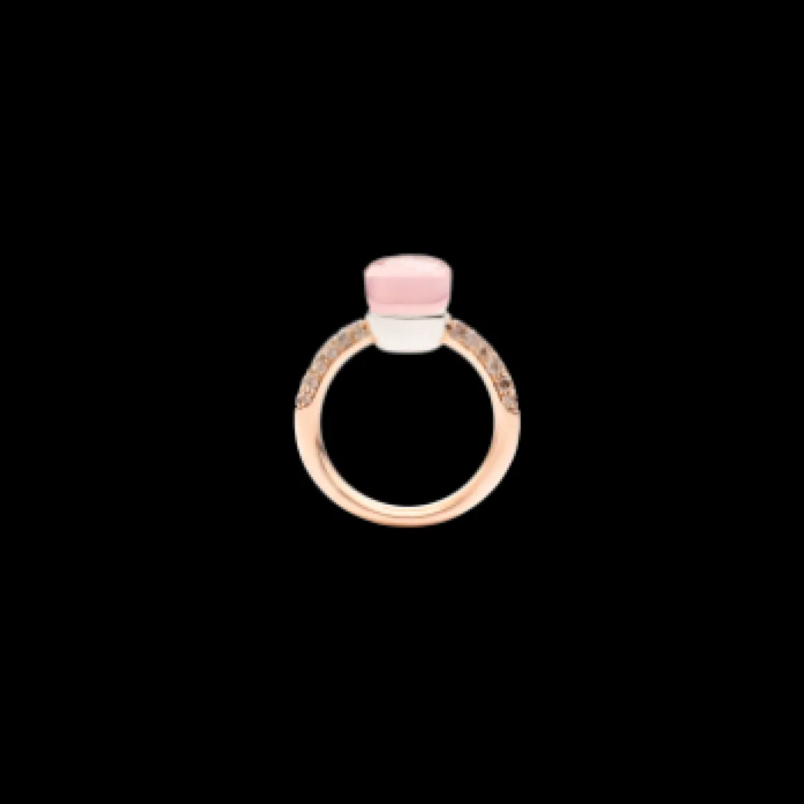Bague Nudo Quarzo Rosa Petit