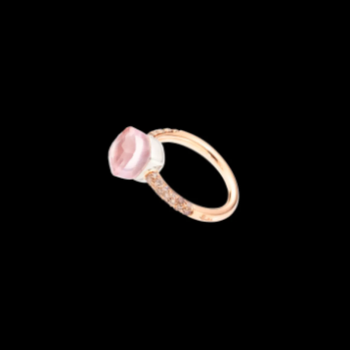 Bague Nudo Quarzo Rosa Petit