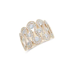 Bague or rose diamants