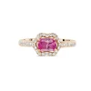 BAGUE OR ROSE SAPHIR ROSE DIAMANTS