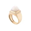 Bague Pain de Sucre nacre blanche