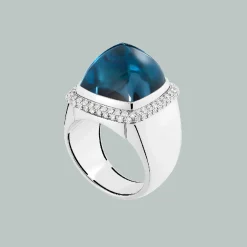 Bague Pain de Sucre topaze blue london