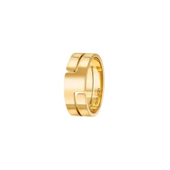 Bague Seventies moyen modèle or jaune