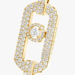 Bague So Move 2 doigts Pavée Diamant Or Jaune