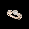 Bague Solitaire Move Link 0,30ct Diamant Or Rose