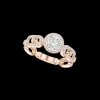 Bague Solitaire Move Link 0,50ct Diamant Or Rose