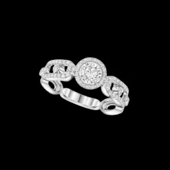 Bague Solitaire Move Link 0,30ct Diamant Or Blanc